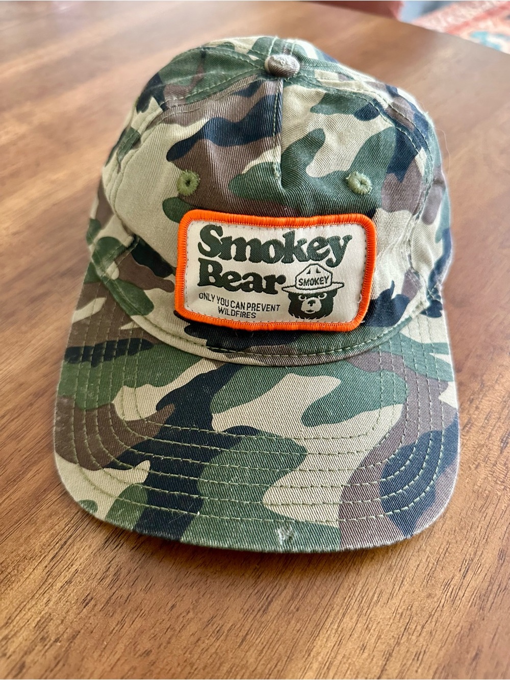 Smokey Bear Camo Baseball Cap